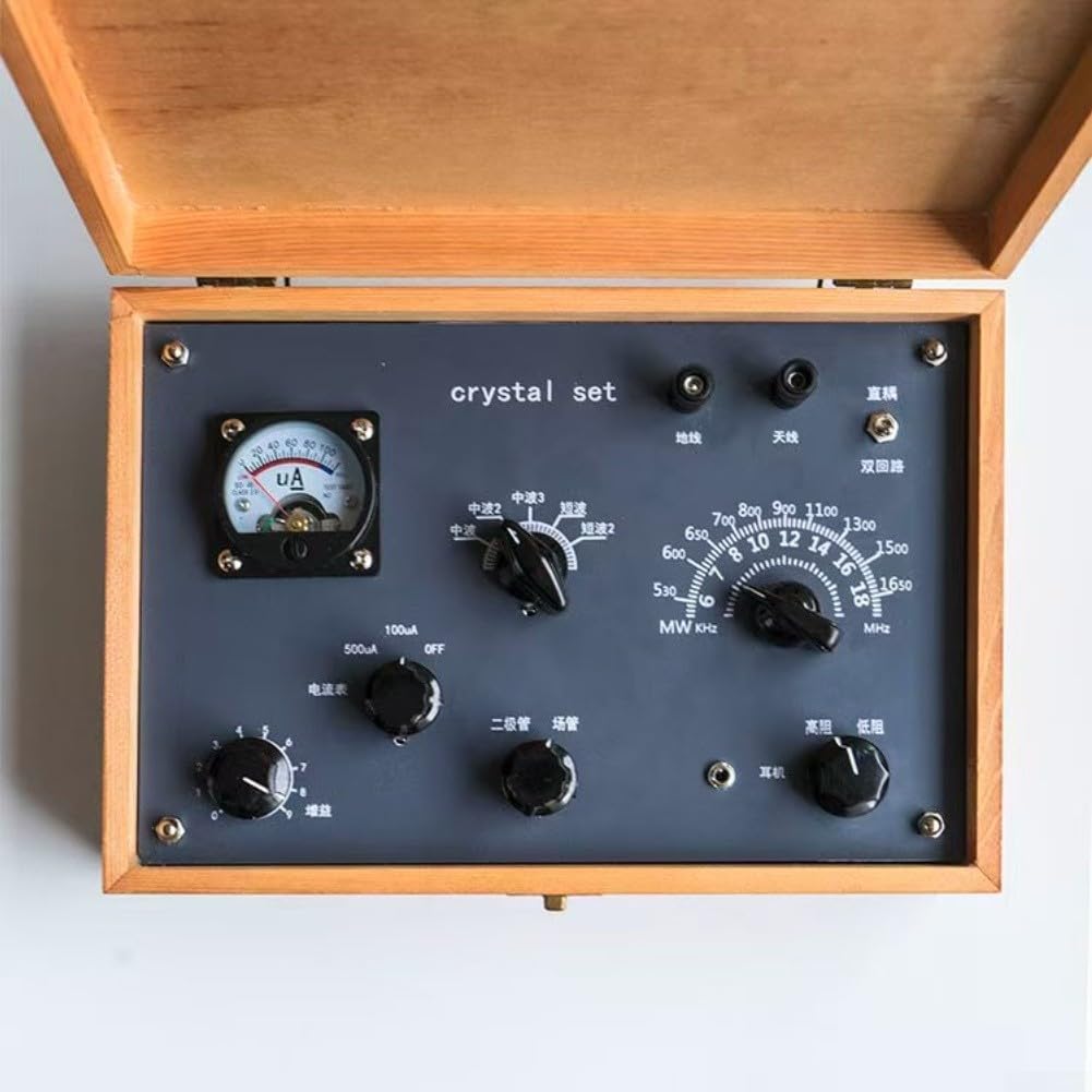Retro AM SW para radio de cristal Set con doble bucle para antena