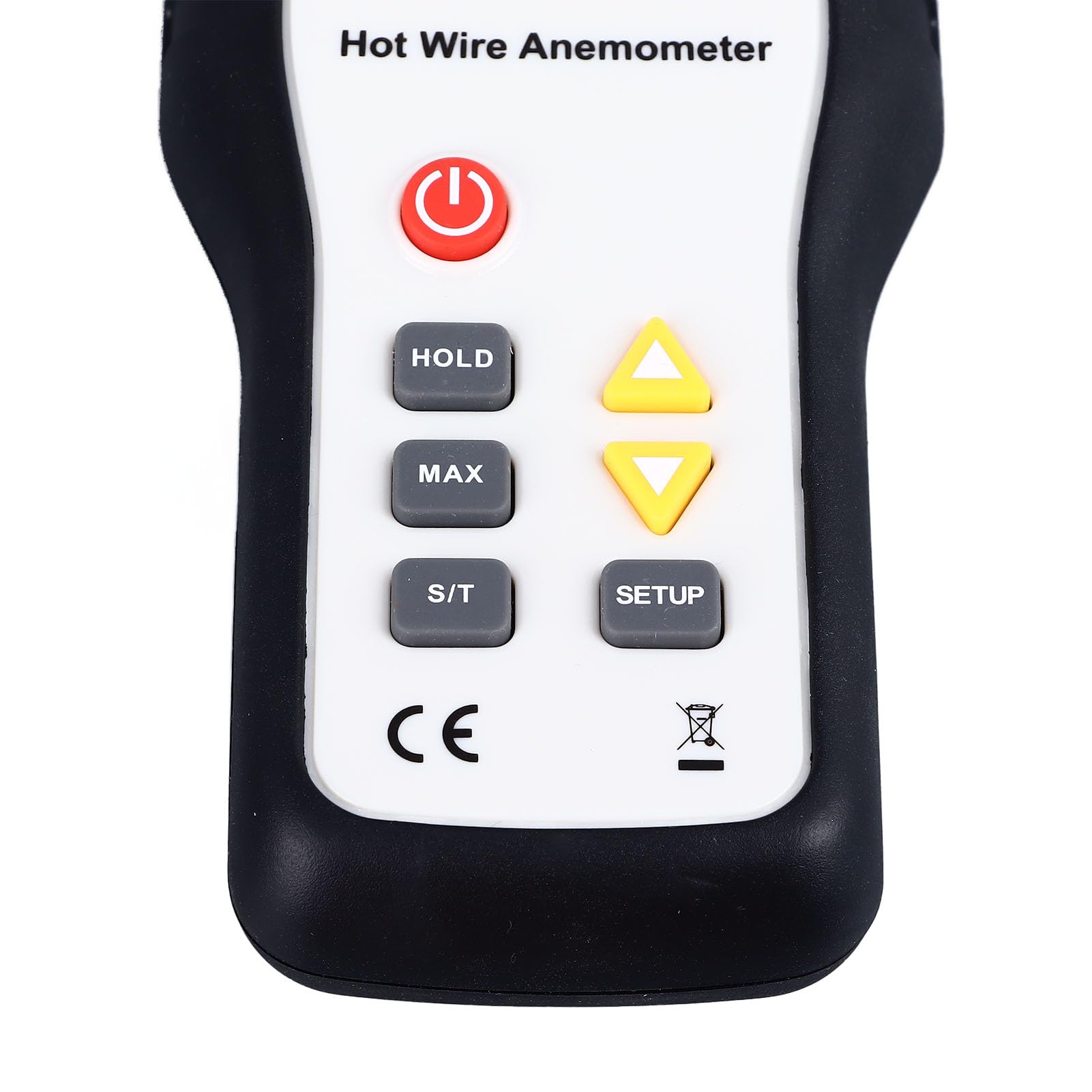 Anemómetro Térmico, Medidor Profesional de Velocidad del Viento con Sonda Extensible 1000mm, Pantalla LCD Grande, Mide CFM/CMM, 0.8s Muestreo para HVAC, Turbinas Eólicas
