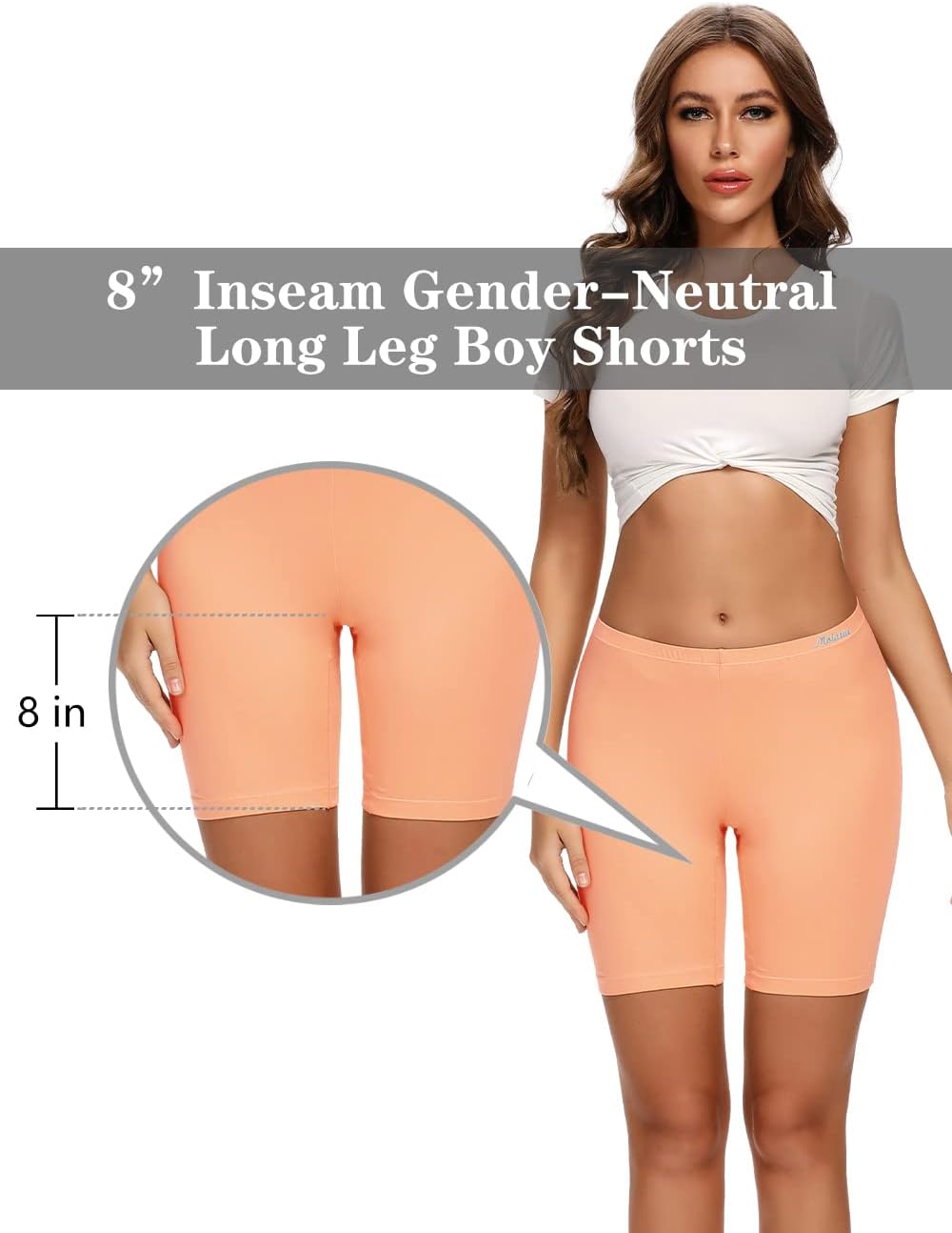 Molasus Womens Cotton Boxer Shorts Underwear Anti Chafing Bike Shorts(Regular & Plus Size) - Image 2