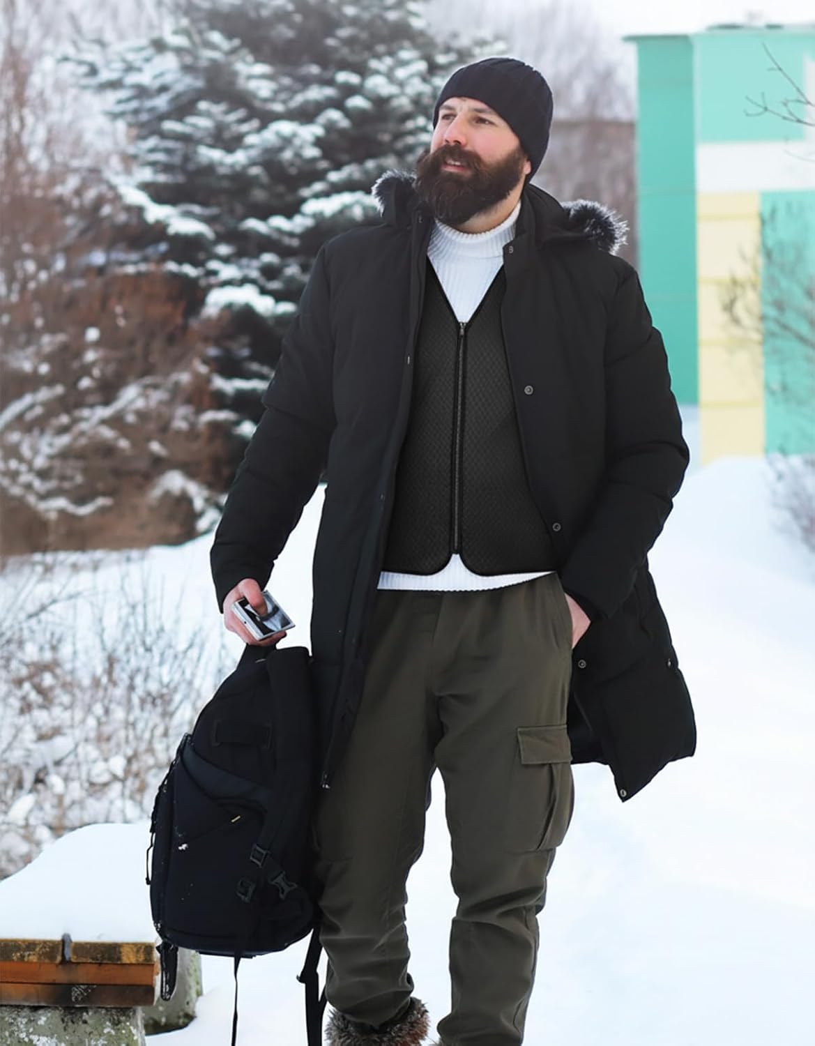 KEMIMOTO Heated Vest for Men, Electric Warming Vest for Hunting & Winter Sports (Battery Not Included) - Image 3