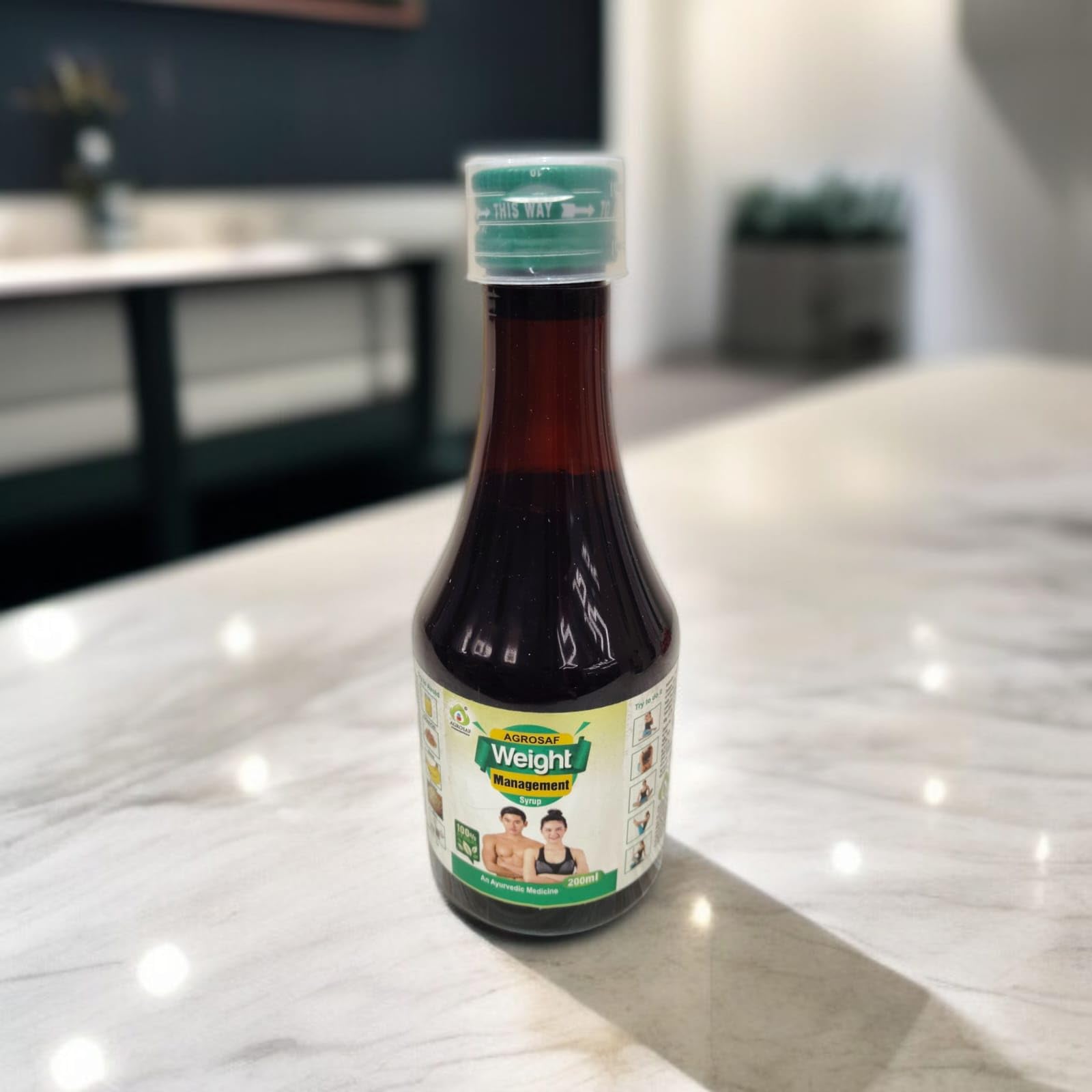 Agrosaf Weight Management Syrup | 100% Herbal Ayurvedic Formula | Supports Metabolism, Fat Reduction & Detox | 200ml-picture-28