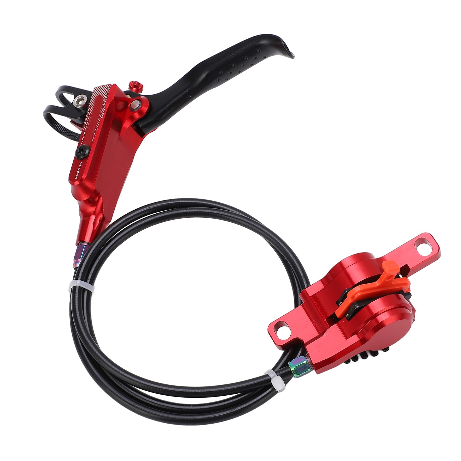 CHICIRIS Hamulce Rowerowe Zestaw Mechanicznych Hamulców Tarczowych z Podwójnym Tłokiem ze Stopu Aluminium Przednia Tylna Uruchamiana linką 0,8 M 1,5 M dla Rowerzystów Ulepszonych na Rowerze Szosowym