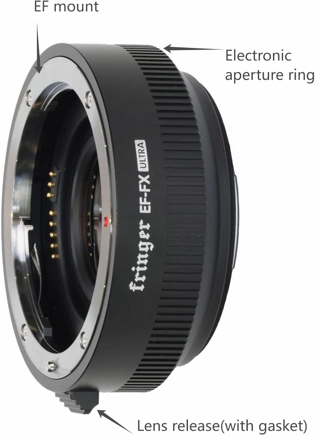 Fringer EF-FX Ultra Lens Mount Adapter Compatible with Canon EOS EF Lens to Fujifilm X-T50 X-H2s X-T5 X-Pro3 X-S20 XT4, Autofocus Electronic Aperture, Enlarge 1 Stop Aperture, Focus Reduction 0.74x