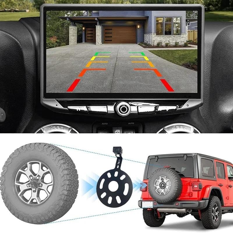 Support de caméra de recul angle réglable étanche Jeep Wrangler - 6