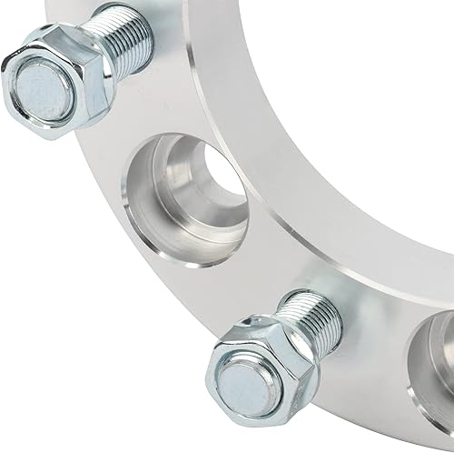 Miniatura 8 de SCITOO 4 espaciadores de rueda de 1 pulgada de 6 x 5.5 a 6 x 5.5 (6 x 139.7) 14 x 1.5 y 6 lengüetas compatible con espaciadores de rueda Silverado