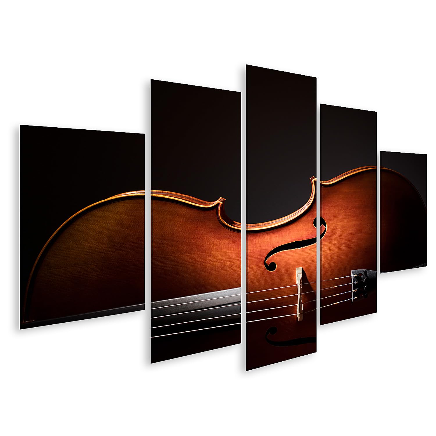 islandburner Prime Bild auf Leinwand Schattenspiel Eines Cellos In Nahaufnahme Bilder Wandbilder Poster