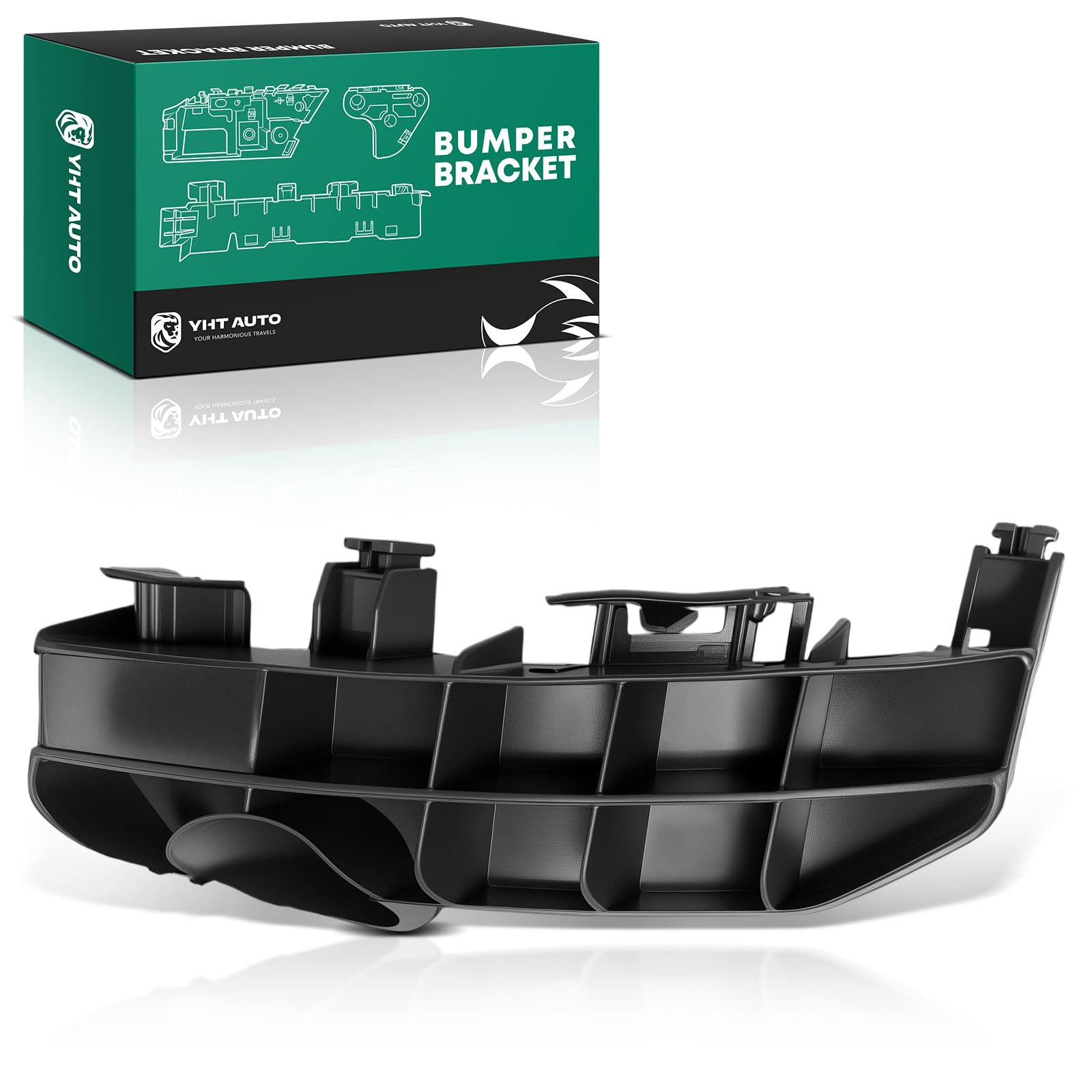 YHTAUTO Rear Right Passenger Side Bumper Retainer Compatible with Lexus ES300h 2013-2018, ES350 2013-2018, Sedan, Upper, POM Plastic Bumper Bracket