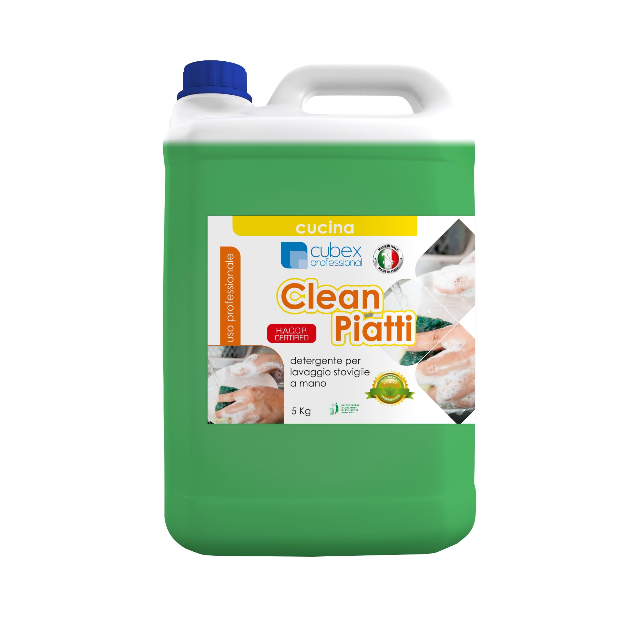 Cubex Professional Nettoyant détergent pour vaisselle à la main Clean Assiettes 4 x 5 kg