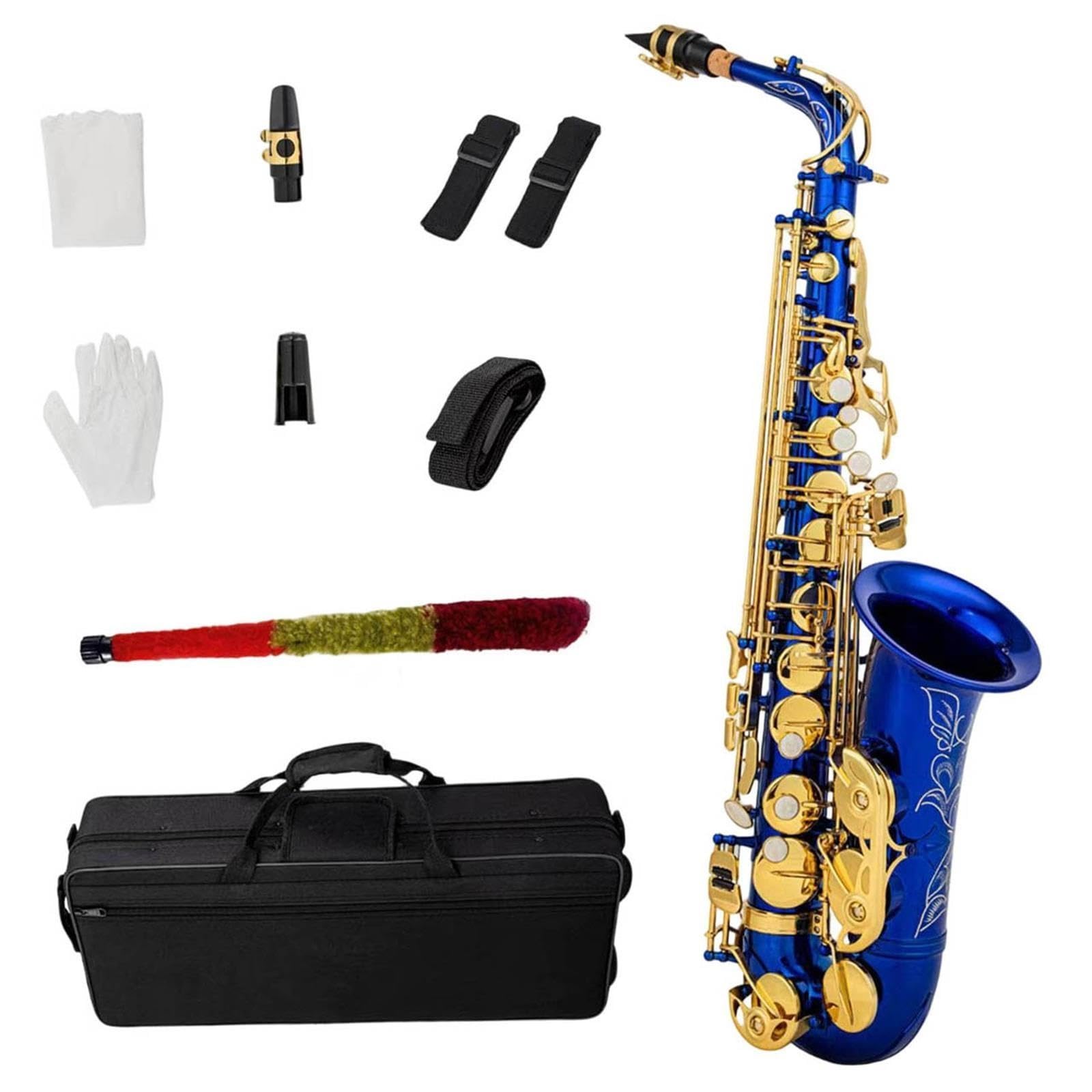 Saxophon Es-Altsaxophon Messingmaterial Blau