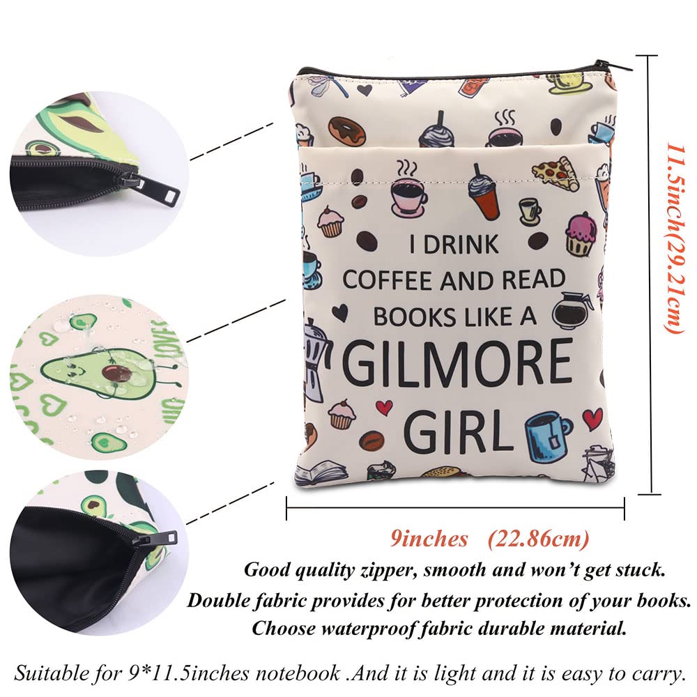 TV Show Merchandise Gilmore Girl Inspired Book Sleeve Cover - Coffee Lovers Gift for Luke's Diner - Movie Fandom Gift (Coffee BM) - Image 2