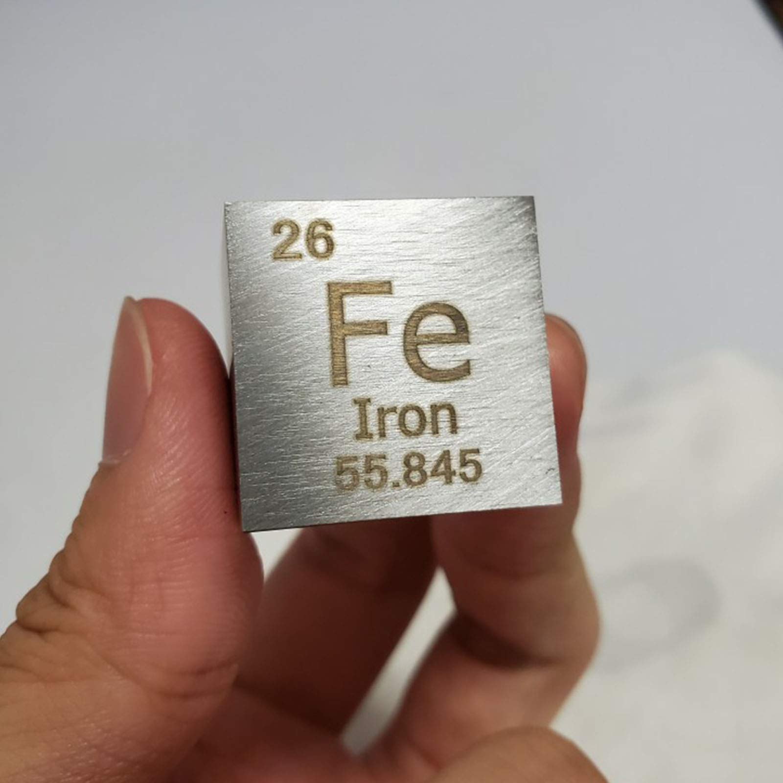BBAUER Würfel Aus Reinem Metall, Dichtewürfel Eisen, Geeignet Für Den Chemie- Und Physikunterricht Im Klassenzimmer/1Pc/1In