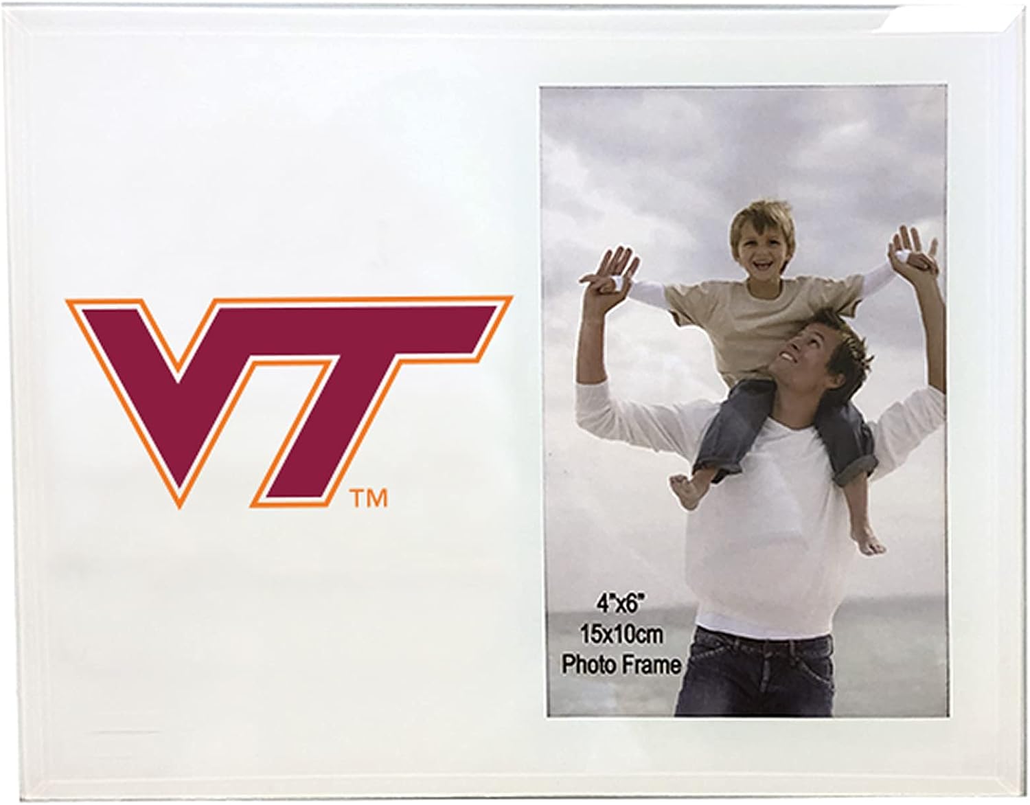 The Fanatic Group Virginia Tech Hokies 4 x 6 Glass Photo Frame