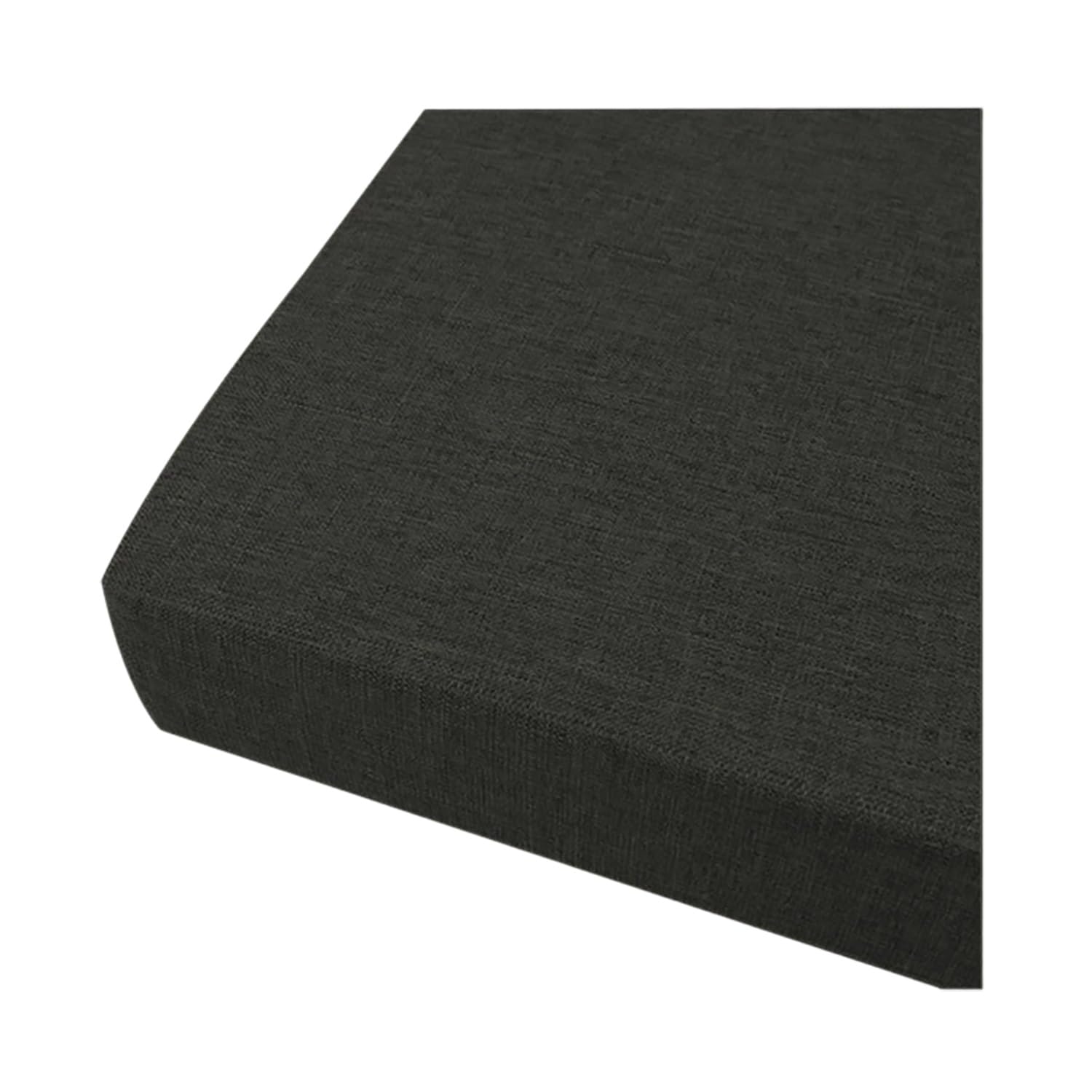 Banc pour terrasse et salle à manger gris foncé avec coussin confortable