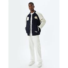 Kolej Ceket Bask l  Bomber Yaka Slim Fit Cepli  t  t D me Detayl