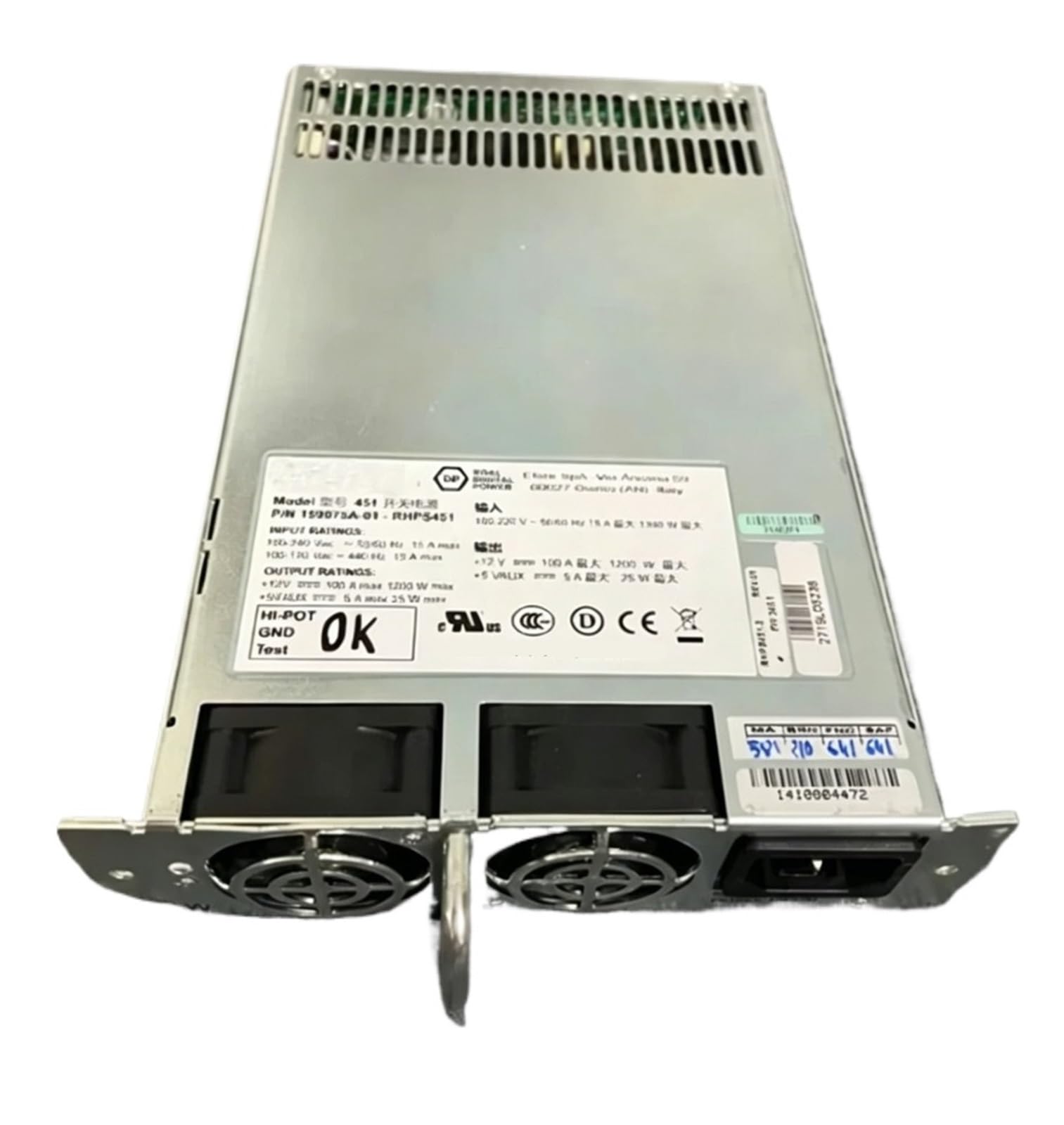 YUIDVJQWS 451 159075A-01-RHPS451 1200W RHPS451 Power supply