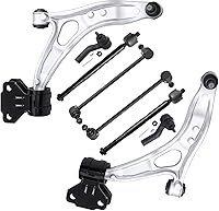 Vista 1609 de Detroit Axle - Kit de suspensión frontal de 8 piezas para Dodge Journey 2009-2015, 2 brazos de control inferiores, 2 rótulas, 2 varillas