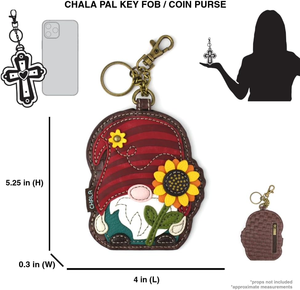 CHALA Women's Decorative Key Fob/Coin Purse Accessory - Image 3