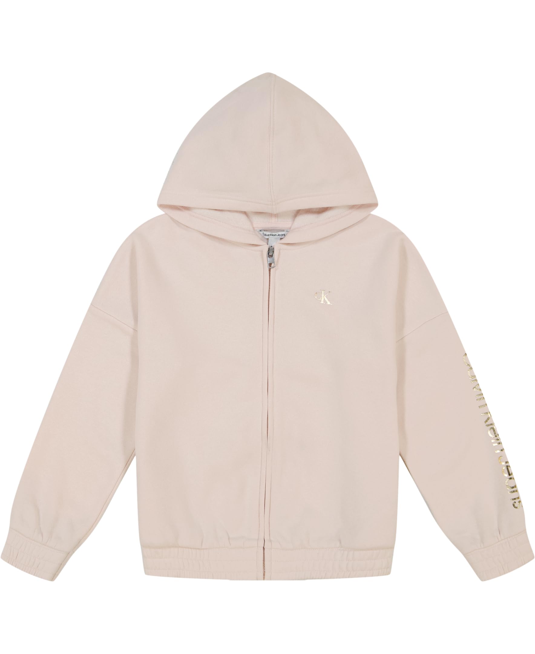 Sweat Polaire Calvin Klein Fille Capuche Douce et Zip Intégral