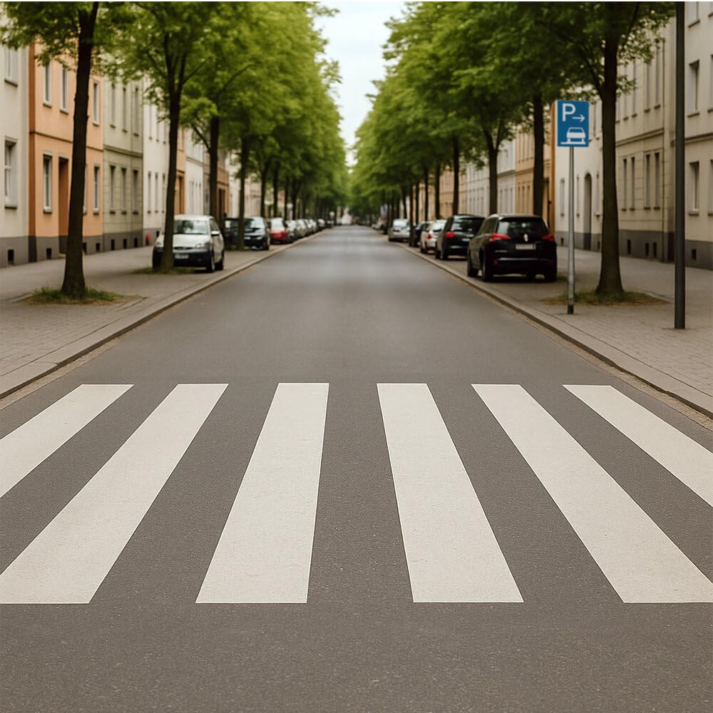 PREMARK Bodenmarkierung Zebrastreifen, weiß, 50x100 cm, 5/VE, Art.-Nr. 662180 | Bodenzeichen | Bodensymbol