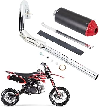 28mm High Performance Exhaust Muffler Silencer Pipe Assembly kit Dirt Bike Motocross CRF50 SSR