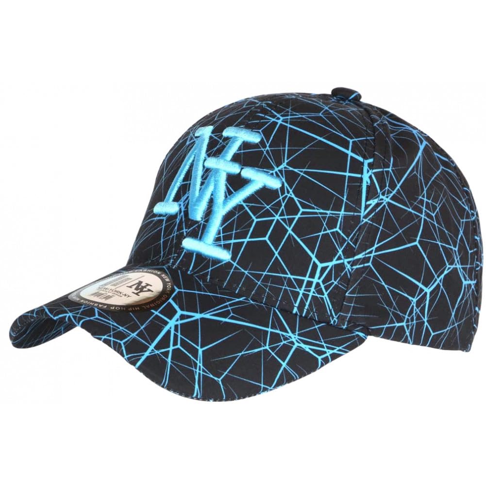 Casquette Baseball NY Rouge Et Bleue, Design Spider, Taille Unique - Neuf Avec étiquettes