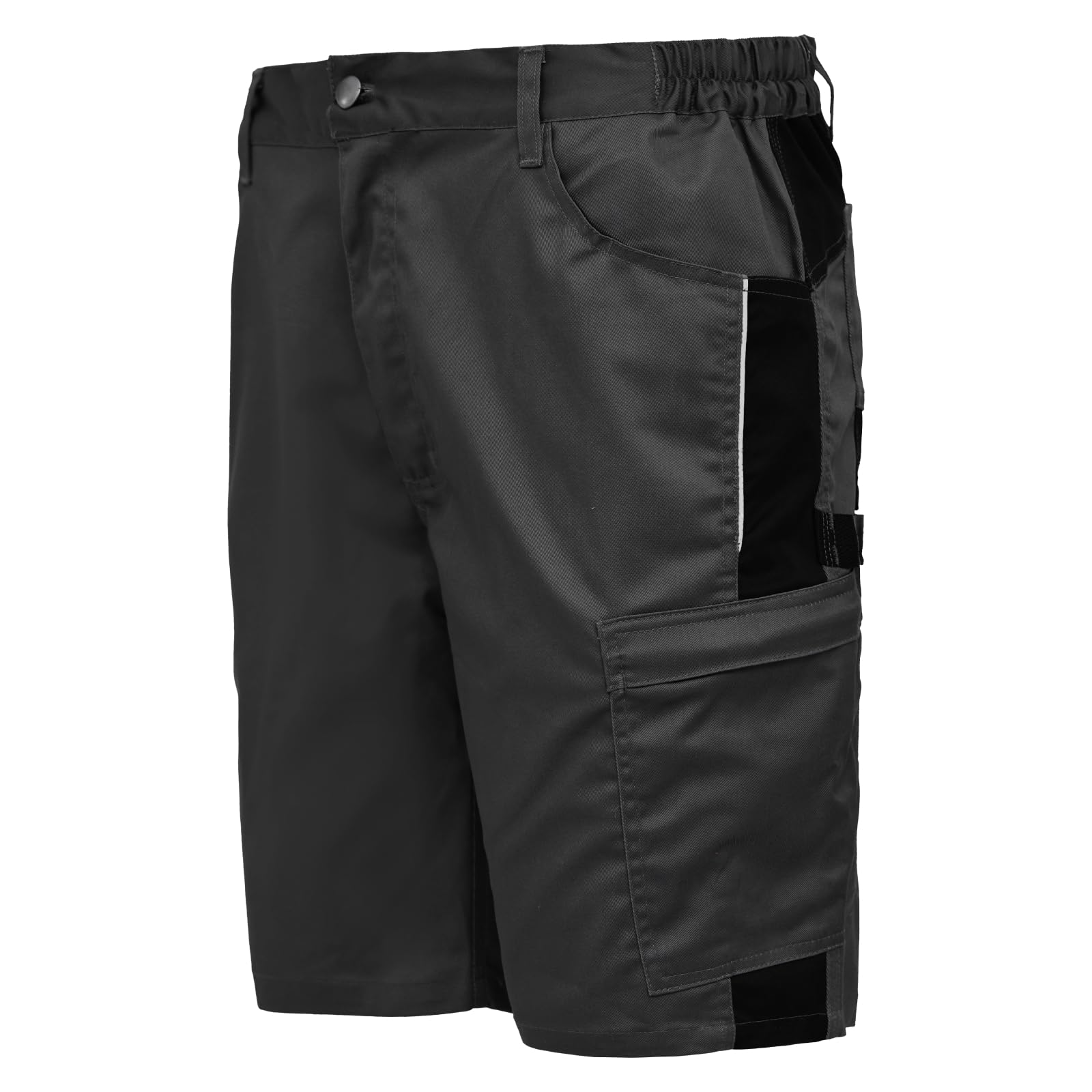 WORK IDEA Herren Stretch-Arbeitsshorts mit zahlreichen Taschen und Werkzeugtaschen…