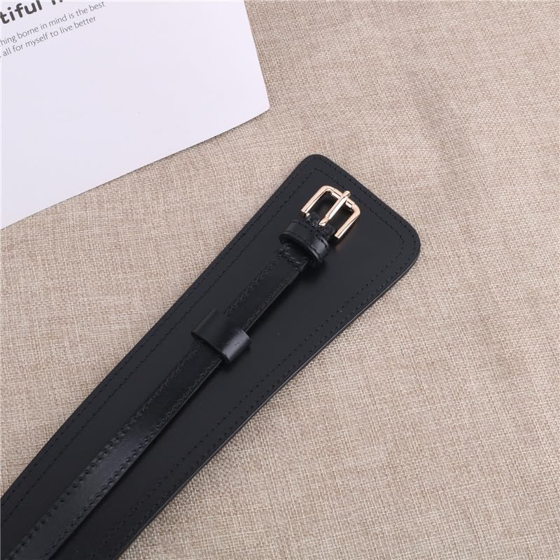Leather belt women's leather layer cowhide wide needle buckle dual-purpose waist seal for dress3
