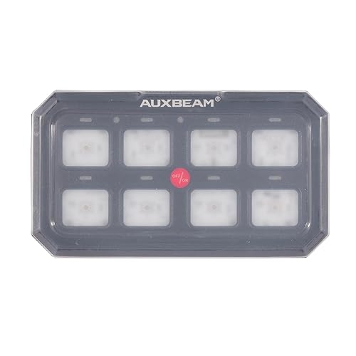 Miniatura 5 de Auxbeam Cubierta impermeable del panel de interruptores Funda protectora de silicona transparente para panel de interruptor de 8 bandas RA80 XL RB80
