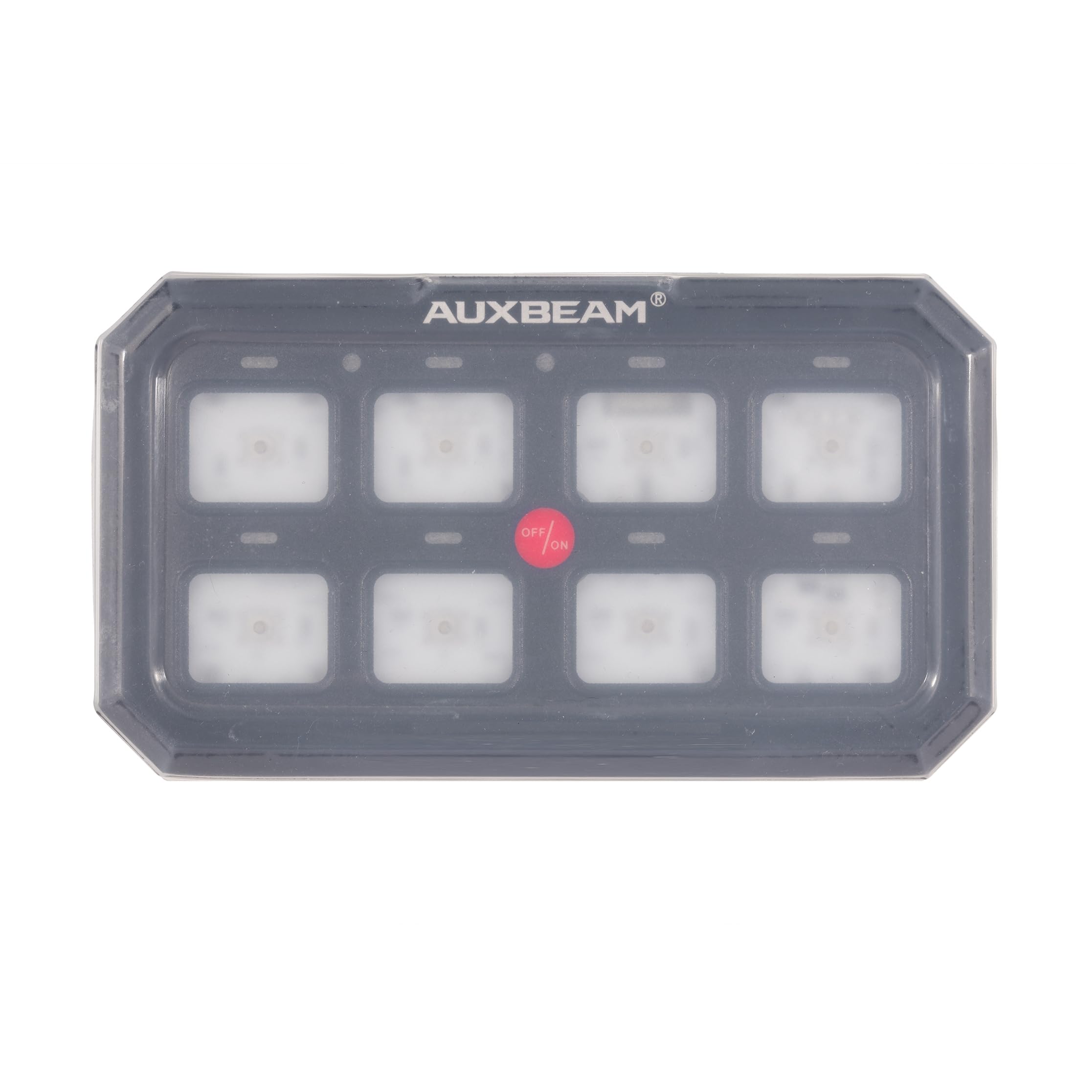 Amazon.co.jp: Auxbeam 8ギャングスイッチパネル 防水カバー 透明 