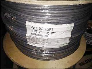 Belden 9842 0601000 RS-485 Wire - 2 Pair AWG-24 Chrome 1000 Feet