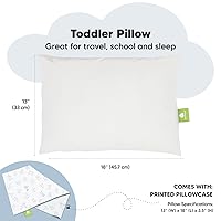 Vista 3 de KeaBabies - Almohada con funda para niños pequeños, almohada My Little Dreamy de 13 x 18 pulgadas (ABC Land)
