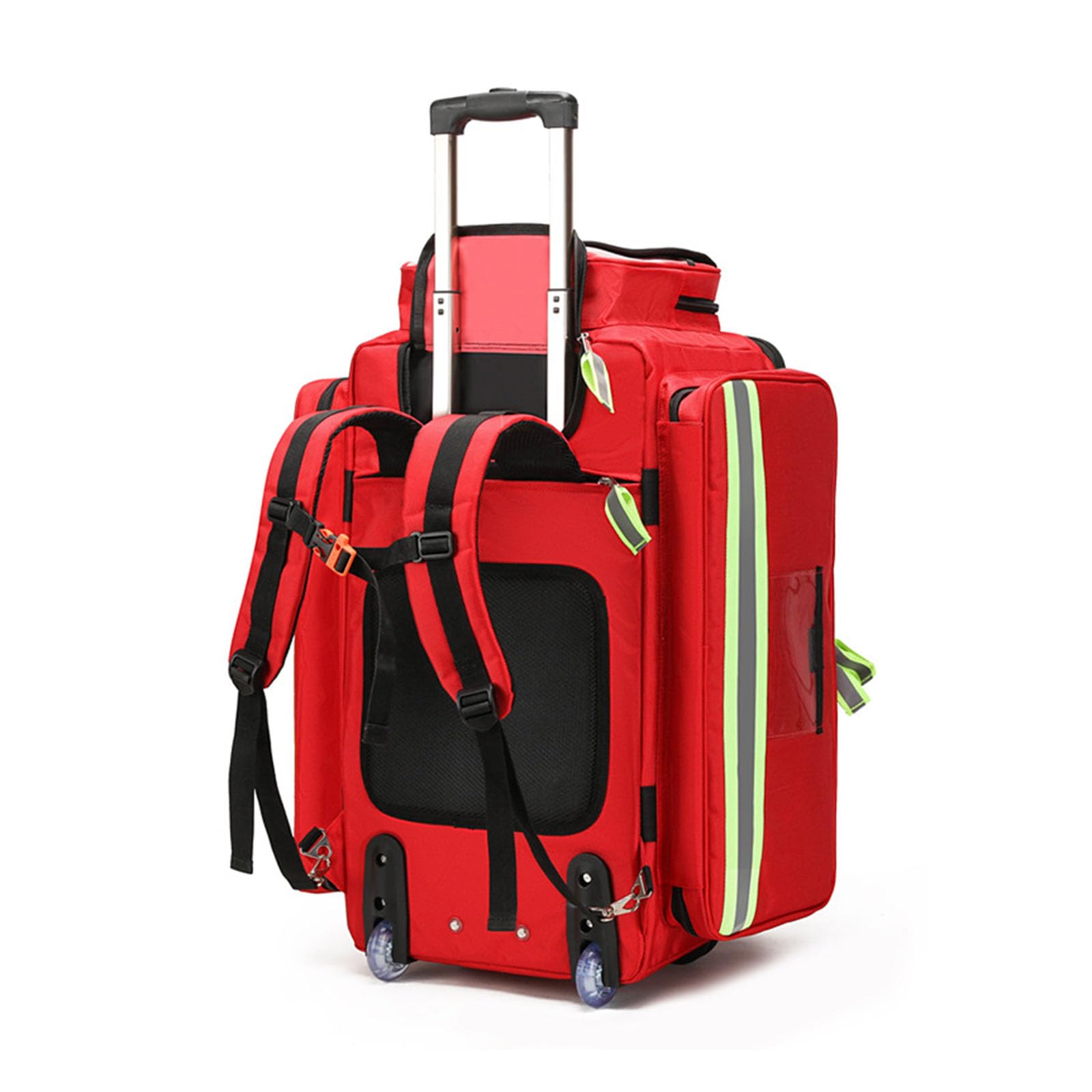 Trolley di grande capacità, kit di primo soccorso, borsa traumatologica professionale per sopravvivenza di emergenza, zaino medico multifunzionale