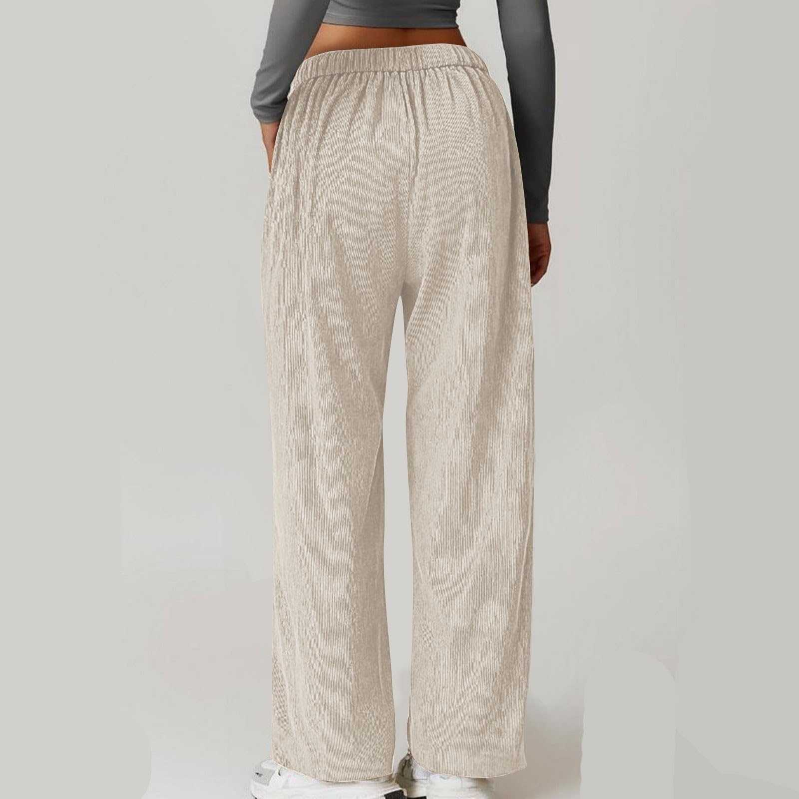 Pantalones de mujer de tela de pana para mujer, pantalones cálidos de pana