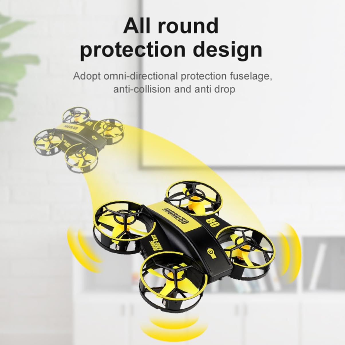 ibasenice 2pezzi Mini Quadcopter Telecomandato Con Led Drone Per Adulti Giocattolo Elicottero Compatto e Resistente Agli Urti Controllo Precisione Voli Rotazione e Notturni Include Batterie