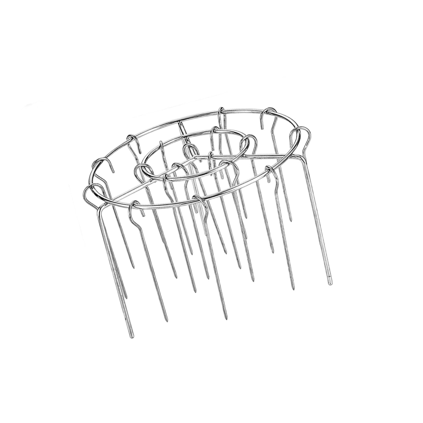 Kalttoy Efficient Stainless Steel Detachable Vertical Barbecue Skewer Bracket BBQ Baking Needle Air Fryers Meat Grill Rack Vertical Skewer Rack