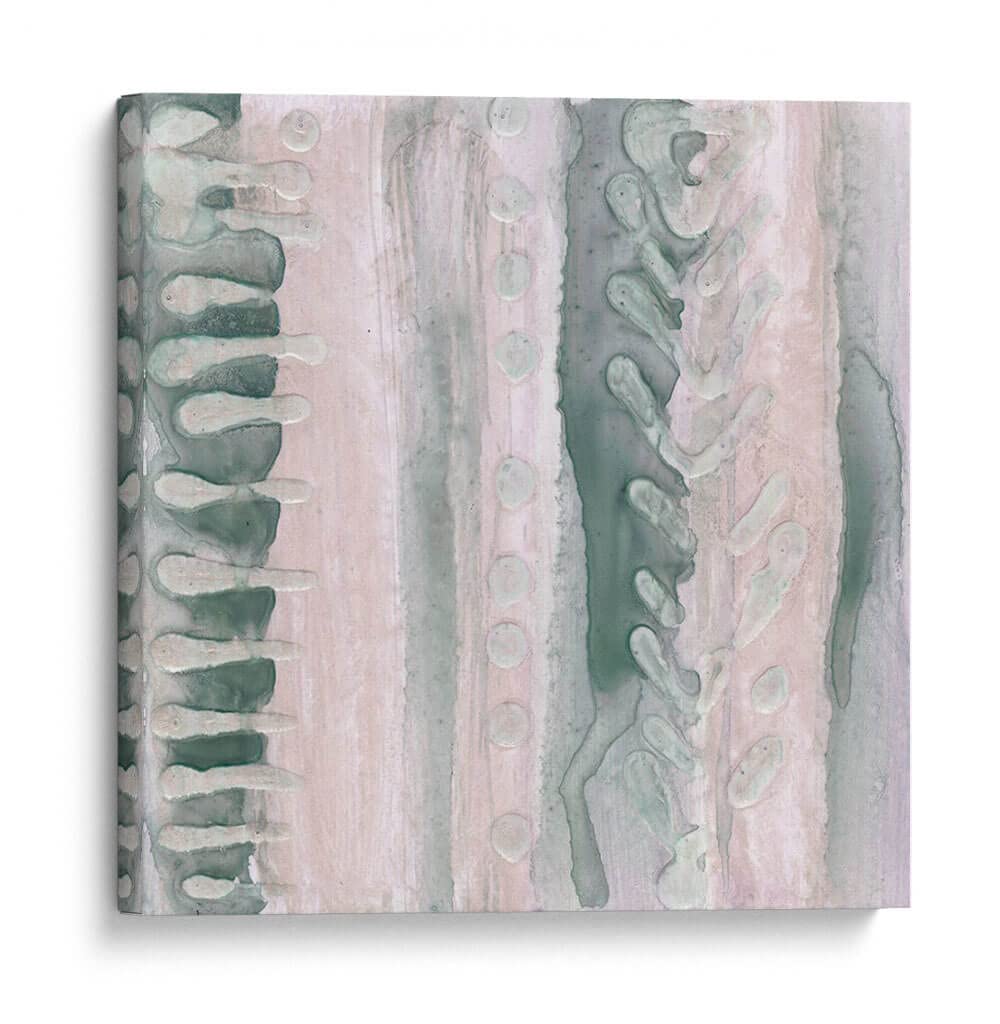 Canvas Lab Canvas Wall Art Decor Lavender and Sage I by the Artist Renee W. Stramel – Size: 14 x 14 in - Art subject: Abstract,Contemporary
