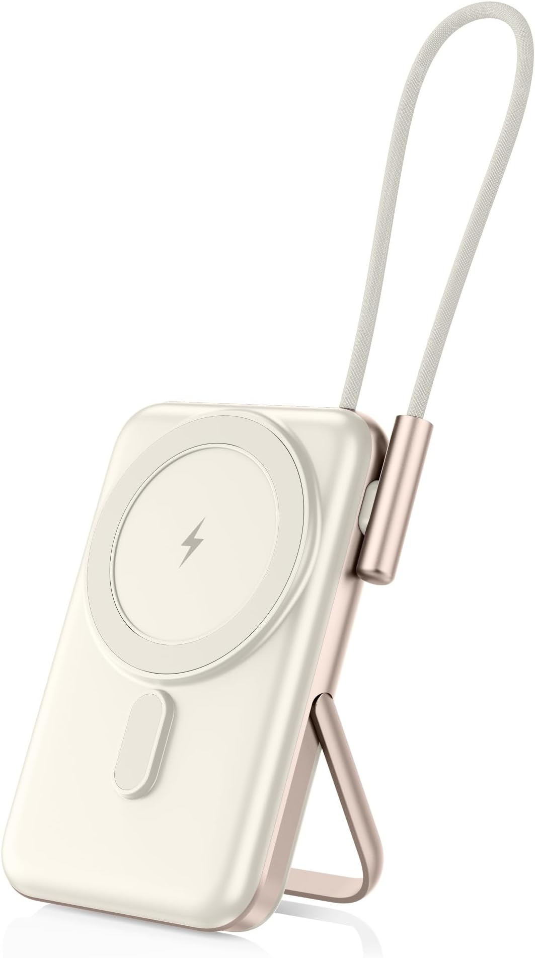 EKR for Magsafe Portable Charger,10000mAh PD20W Magnetic Wireless Power Bank,Fast Charging Battery Pack with Zinc Alloy Stand,Compatible with iPhone 16/15/14/13/12 Series,Samsung Android Series WW