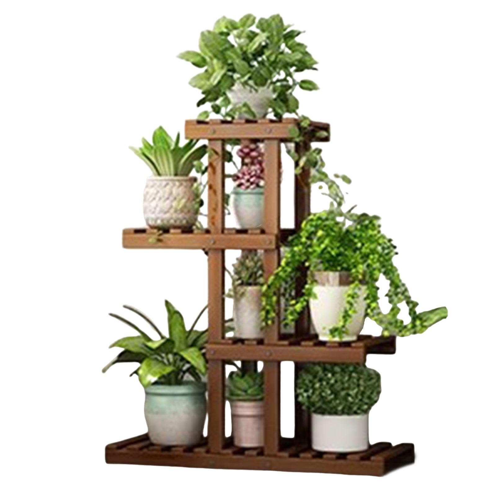 Présentoir à plantes en bambou contre l'encombrement des balcons