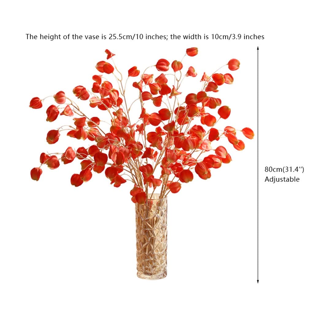 Künstliche Blumen Laterne Frucht Künstliche Blumen mit Vase Wohnzimmer Hochzeit Büro Dekoration Hochzeit Gefälschte Blume Set Künstliche Blumen wie Echt
