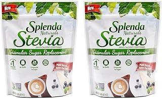 SPLENDA Stevia Zero Calorie Sweetener Jar Refill, Plant Based Sugar Substitute Granulated Powder, 16 oz Pouch (Pack of 2)