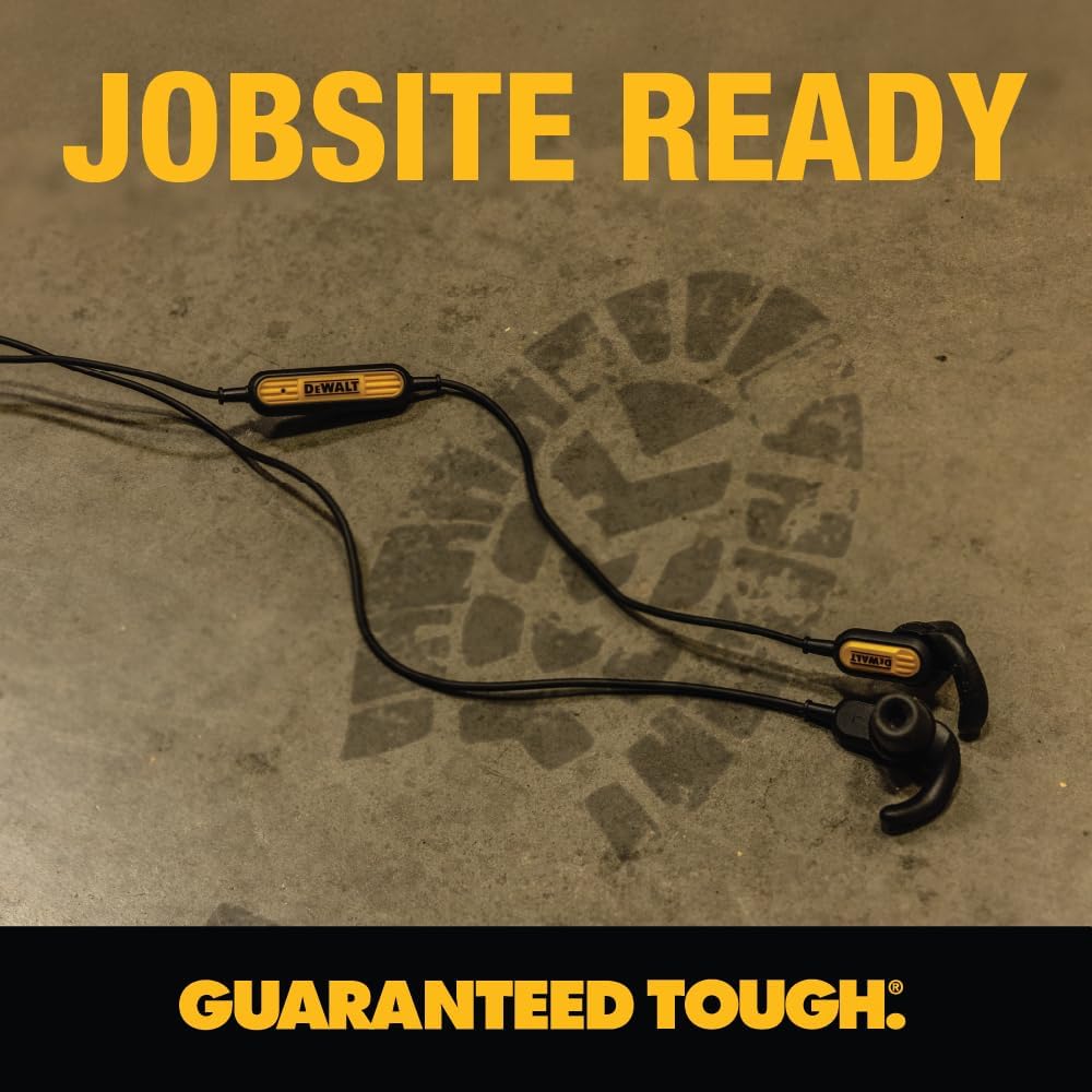 DEWALT Jobsite - Cuffie USB C per iPad/iPhone 15/16 Pro Max, auricolari con cavo di tipo C, auricolari USB C cablati con microfono, modulo di controllo del volume, compatibili con MacBook, Samsung S23
