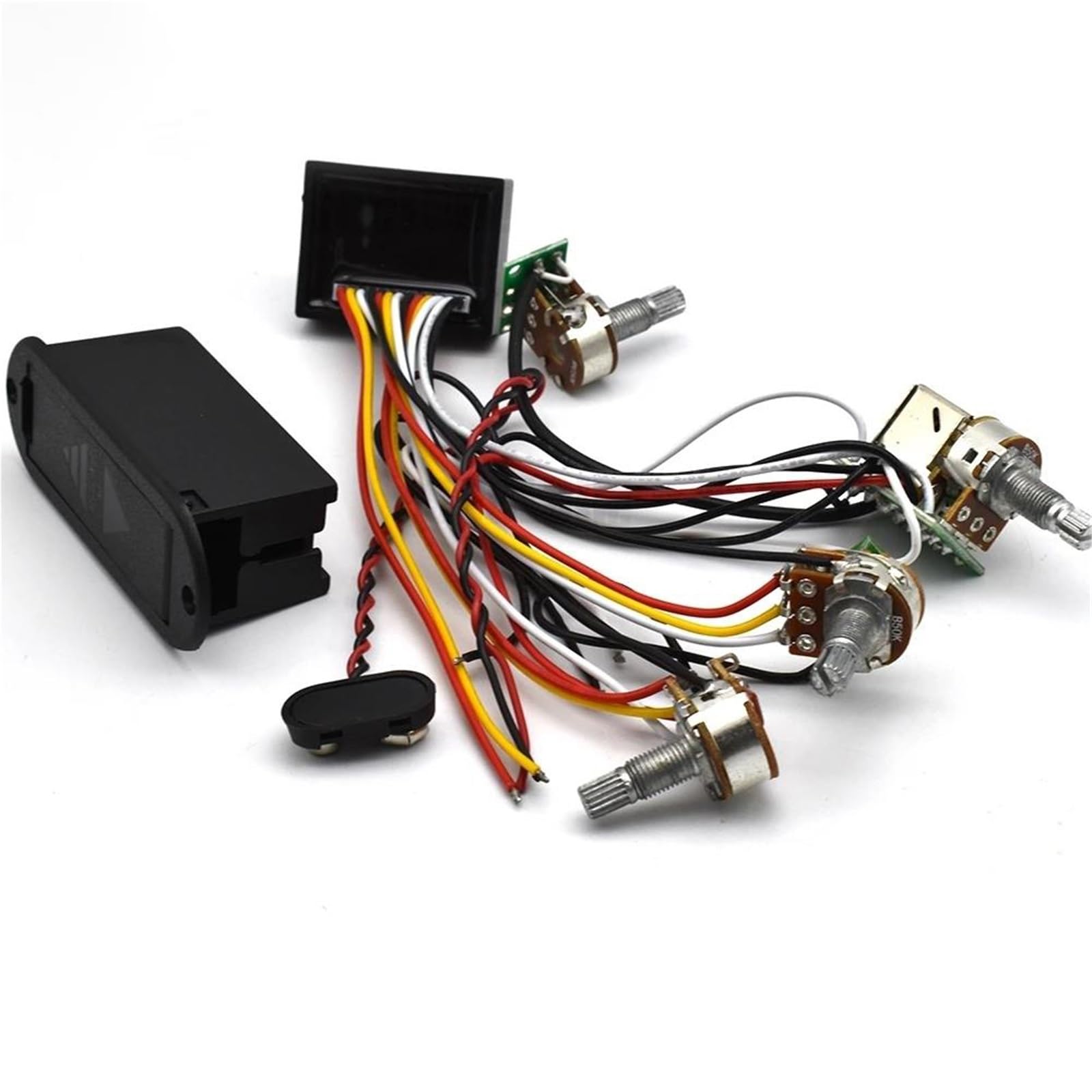 Przetworniki do gitary elektrycznej 2-pasmowe Aktywne Korektory EQ Elektryczny Przedwzmacniacz Basowy Zamiennik Obwodu Przetwornika Dla Aktywnego Przetwornika Basowego Gitara Basowa