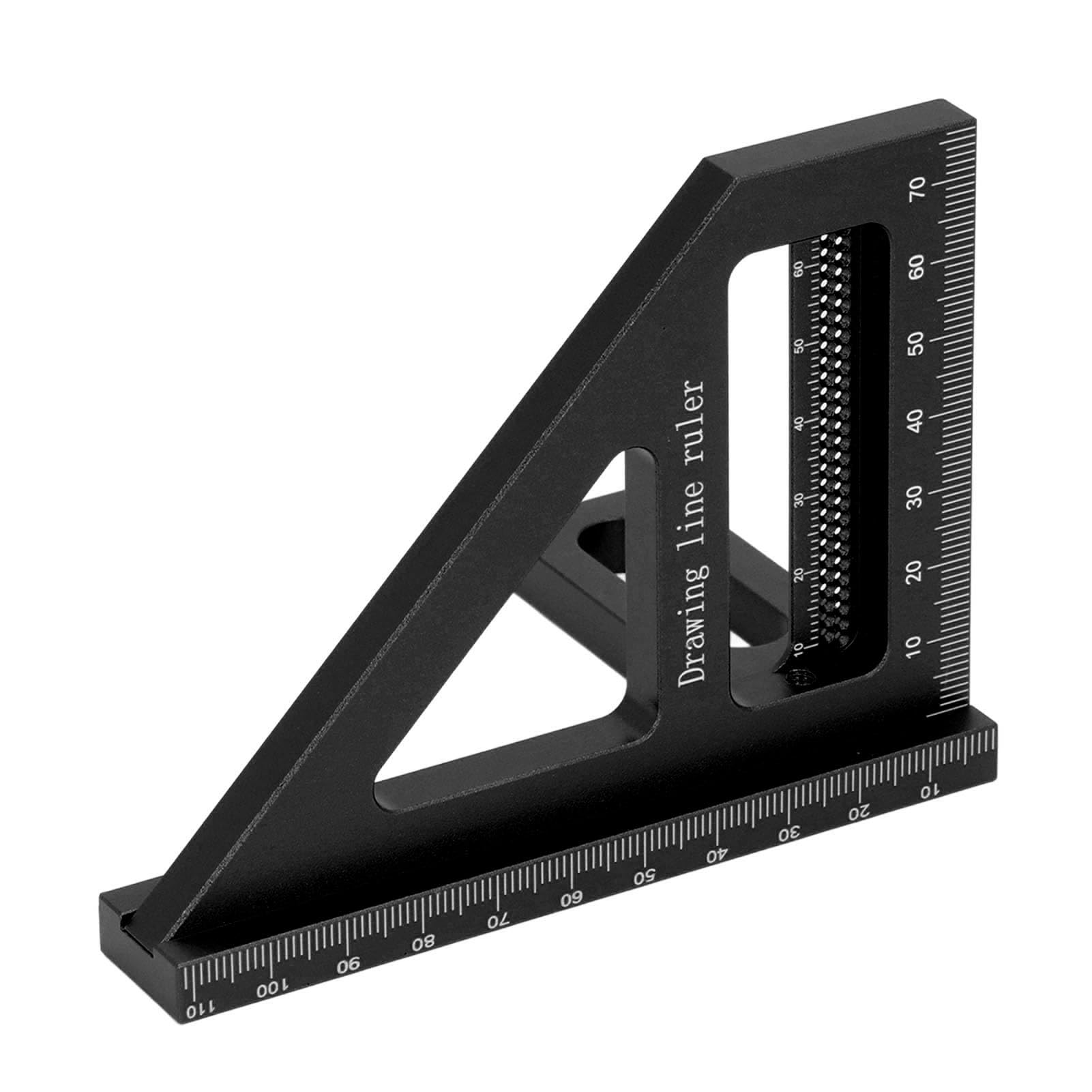 Righello di misurazione Multi-Angolo 3D di Alta qualità, Squadra goniometrica in Lega di Alluminio ad Alta precisione per la Lavorazione del Legno, con Angoli di 45 e 90 Gradi.