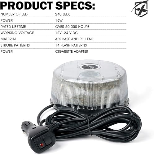 Miniatura 16 de VARIACIÓN SL-360A Ámbar blanco,rojo azul,Ámbar,https:/ www.Yaxa/dp/undefined