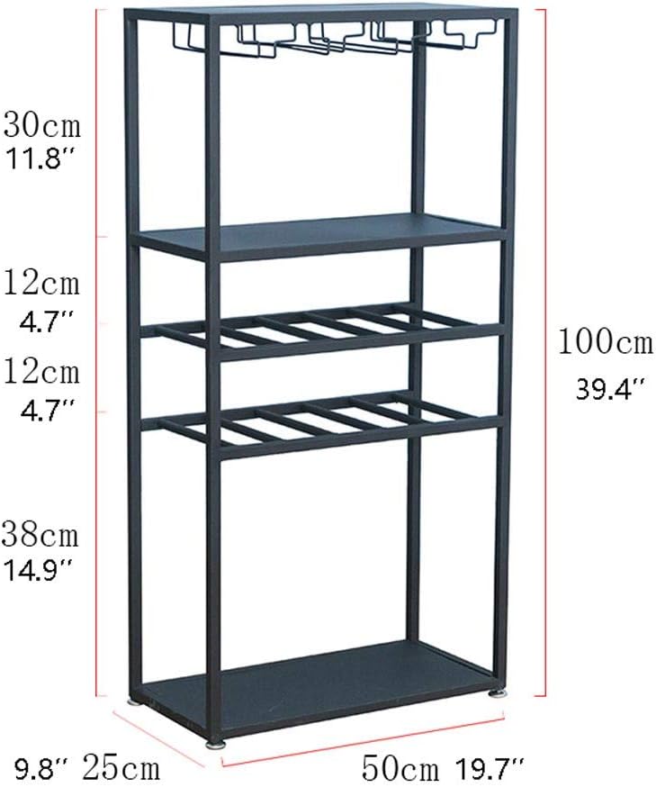 Wine Racks,Iron Wine Rack Wine Bottle Holder Organizer for Bar,Wine Cellar Wine Racks Free Standing Floor Bottle Display Shelves Wine Holder/Black (Black)