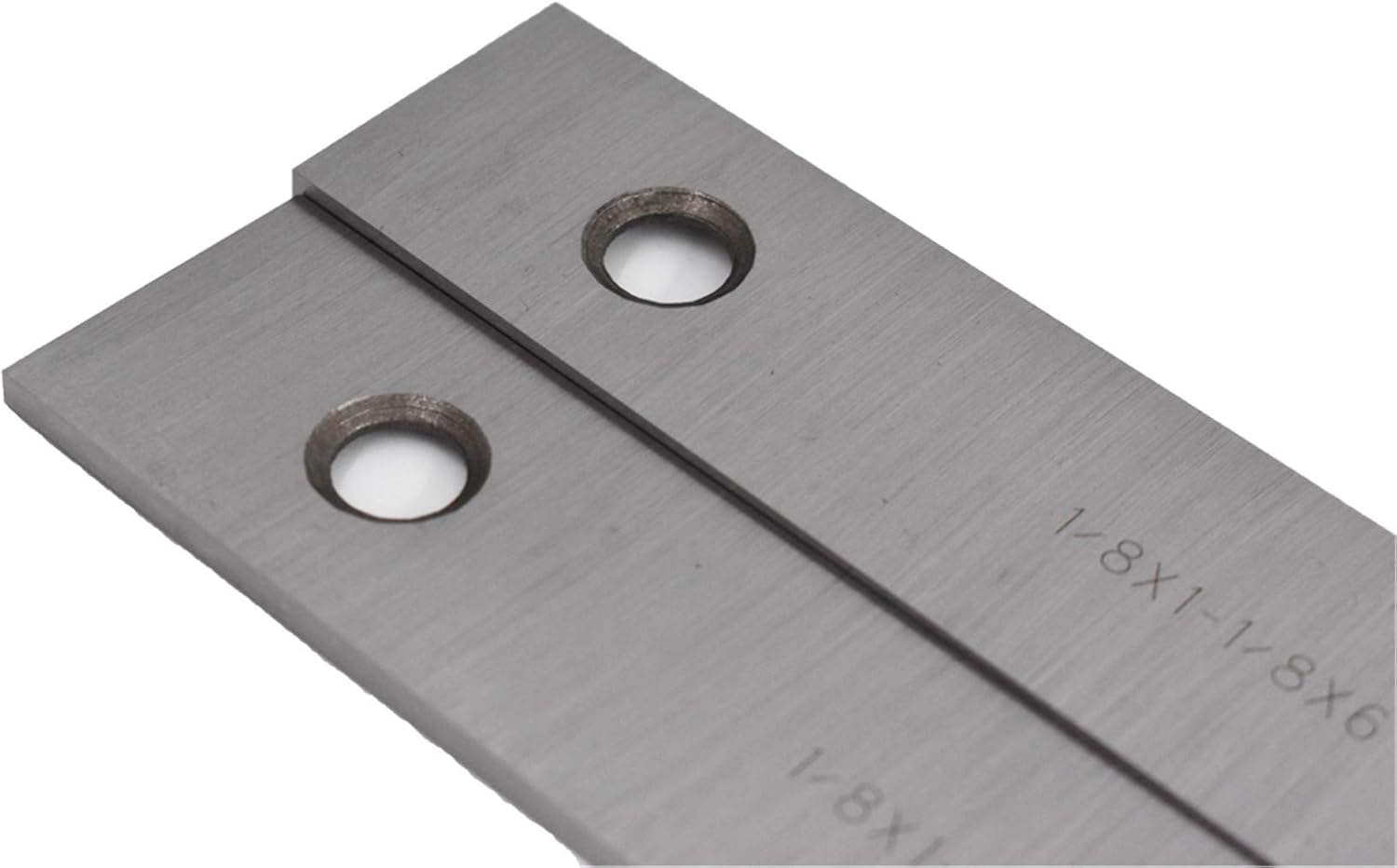 10 Pair Matched Machinist Thin Parallel Bars 1/8 Inch Thick x 6 Inches Long 1/2 inch Through 1-5/8 inches Wide Parallel and Height Tolerances 0.0002 Inch Hardness 52-58 HRC