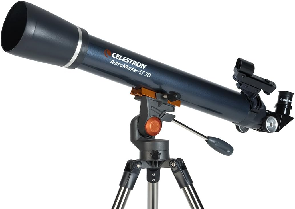 Celestron 21074 AstroMaster LT 70AZ Refractor Telescope, Dark Blue