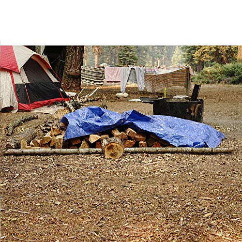 Grizzly Tarps 14 x 20 Feet Blue Multi Purpose Waterproof Poly Tarp Cover 5 Mil Thick 8 x 8 Weave by B-Air - Image 2