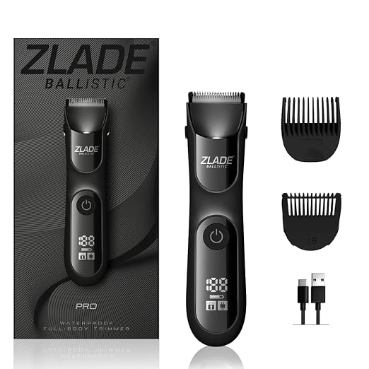 ZLADE Ballistic PRO Manscaping Body Trimmer for Men
