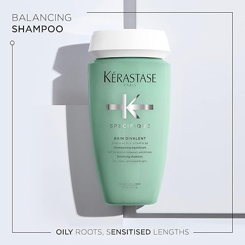 Miniatura 2 de KERASTASE Specifique Bain Divalent Balancing Shampoo  Purifies the Scalp to Reduce Excess Oil and Odors  Adds Volume to Flat Hair  Detangles